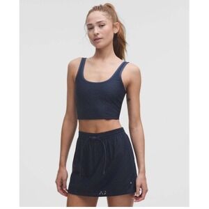 Lululemon Textured Mesh Tennis Tank Top-Club Blue / Club Blue